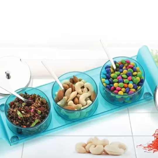 <strong> Serving Set With S.S. Lid & S.S. Spoon</strong>