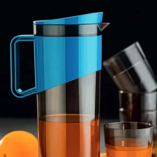 <strong> Ocean Jug With 4 Pc.glass Set </strong>